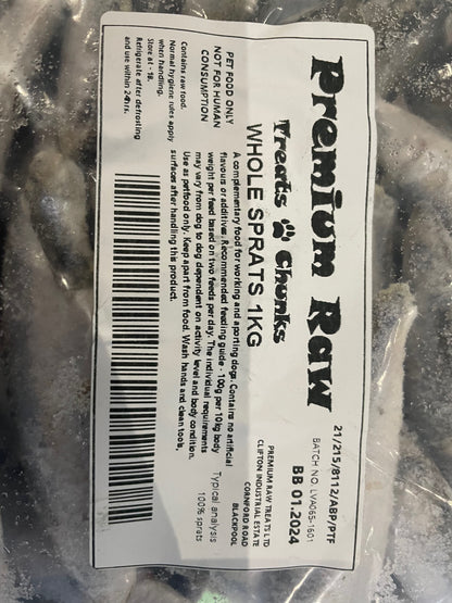 Frozen sprats fish - Raw – product image 2 from Woofingtons