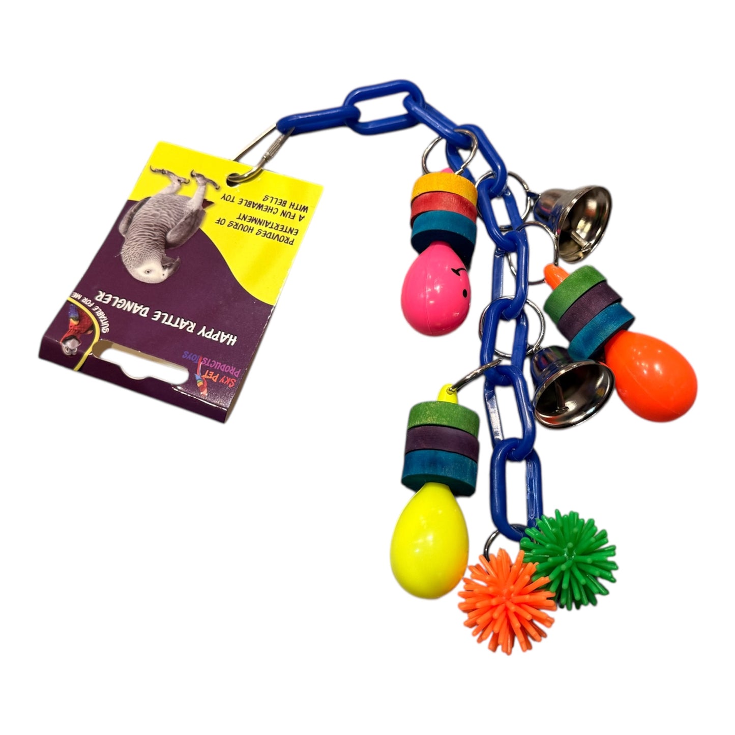 Happy Rattler Danger - Bird Toy - 9312 – available from Woofingtons