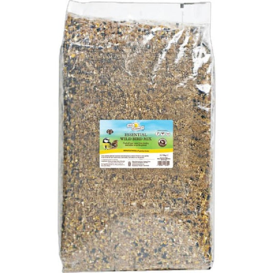 Harrisons Essential Wild Bird Mix 12.75kg – Garden Bird Seed Mix – available from Woofingtons