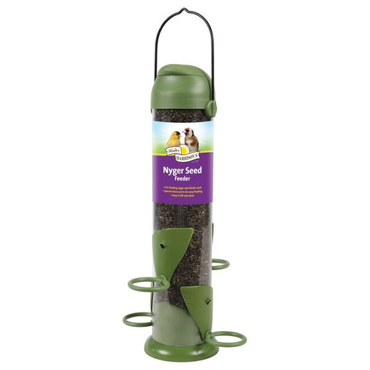 Harrisons Flip Top Nyjer Seed Feeder 30cm – Wild Bird Feeder – available from Woofingtons