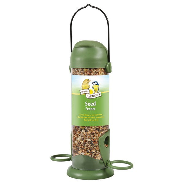 Harrisons Flip Top Seed Feeder 22cm – Wild Bird Feeder for Seed & Mixes – available from Woofingtons