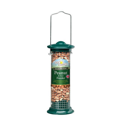 Harrisons Green Die-Cast Peanut & Suet Feeder 20cm – Wild Bird Feeder – available from Woofingtons