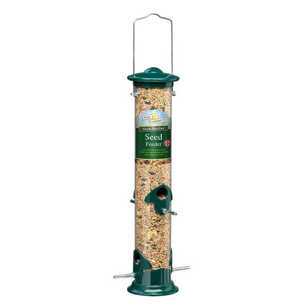 Harrisons Green Die-Cast Seed Feeder 35cm – Durable Garden Bird Feeder – available from Woofingtons