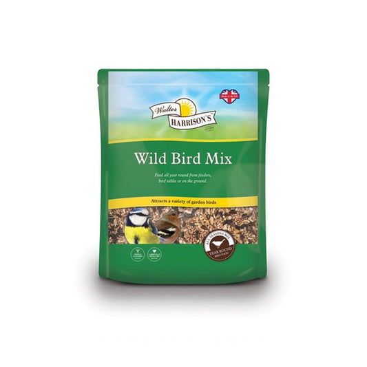 Harrisons Wild Bird Mix 2kg – Nutritious Garden Bird Seed – available from Woofingtons