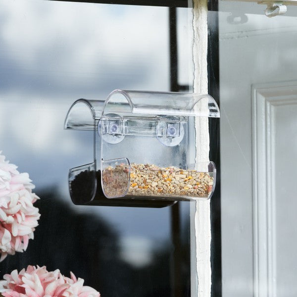 Harrisons Window Bird Feeder – Clear Suction Cup Feeder for Wild Birds – product image 2 from Woofingtons
