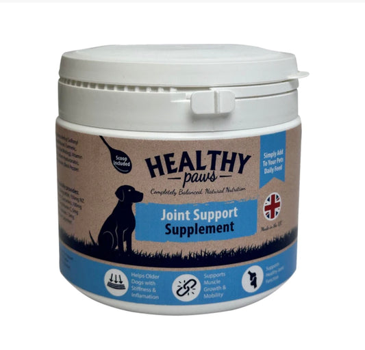 Healthy Paws Joint Support Supplement for Dogs - 400g – available from Woofingtons