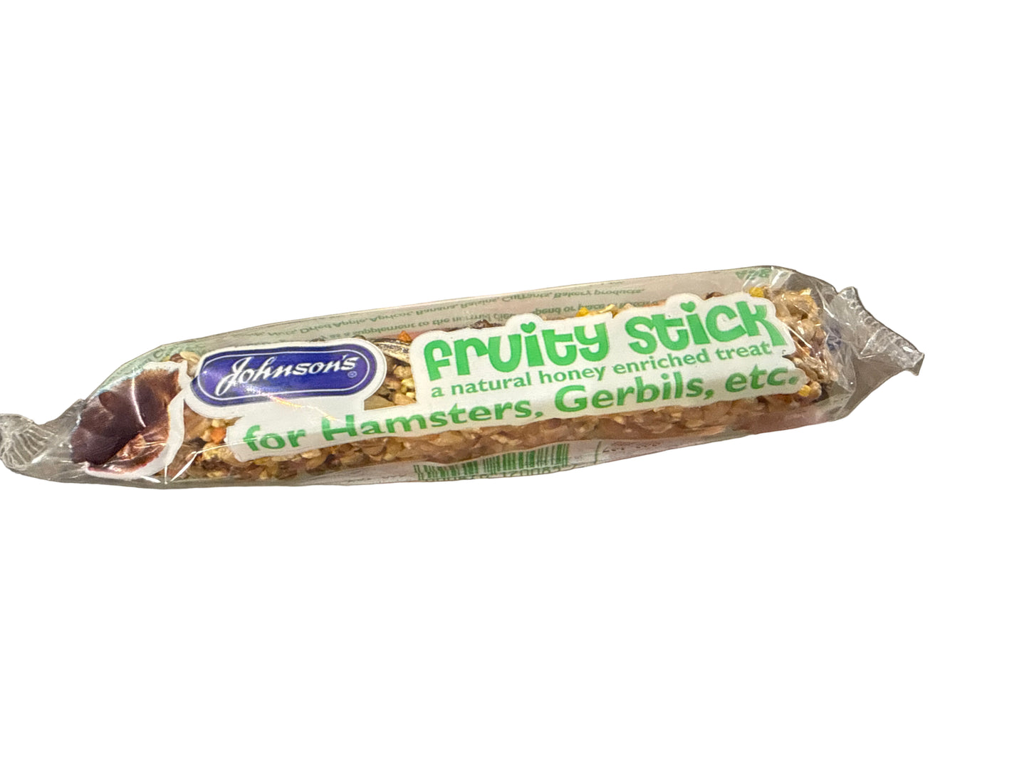 Johnson’s fruity stick for Hamsters and Gerbils – available from Woofingtons
