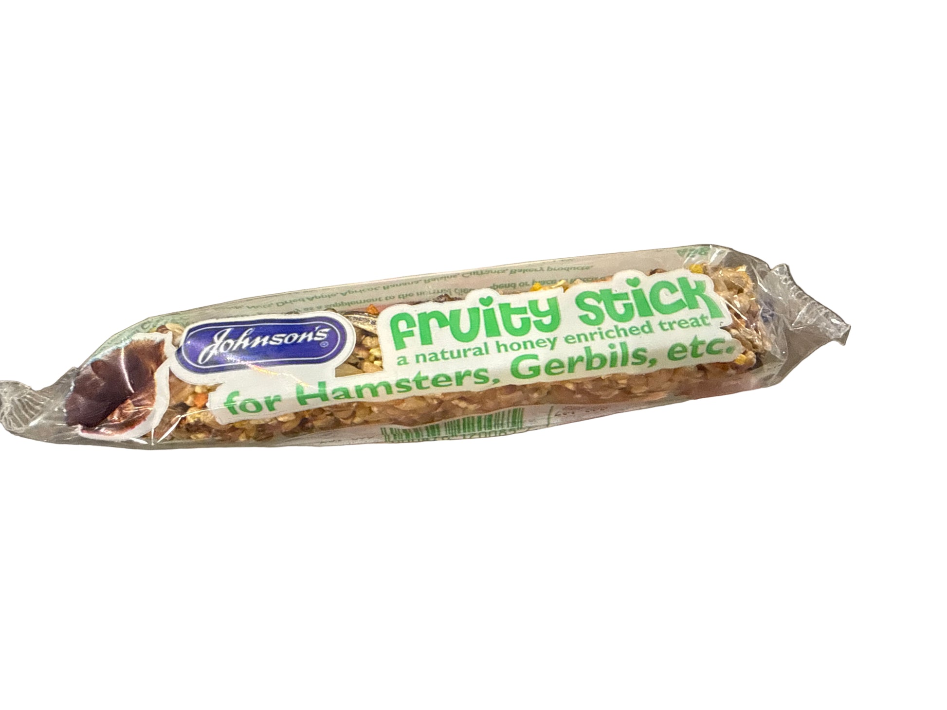 Johnson’s fruity stick for Hamsters and Gerbils – available from Woofingtons