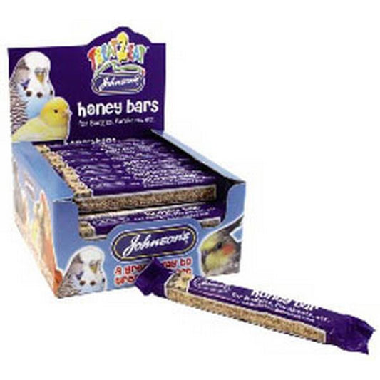 Johnson’s Honey Bar Bird Treat x 1 – Seed & Honey Treat for Birds – available from Woofingtons