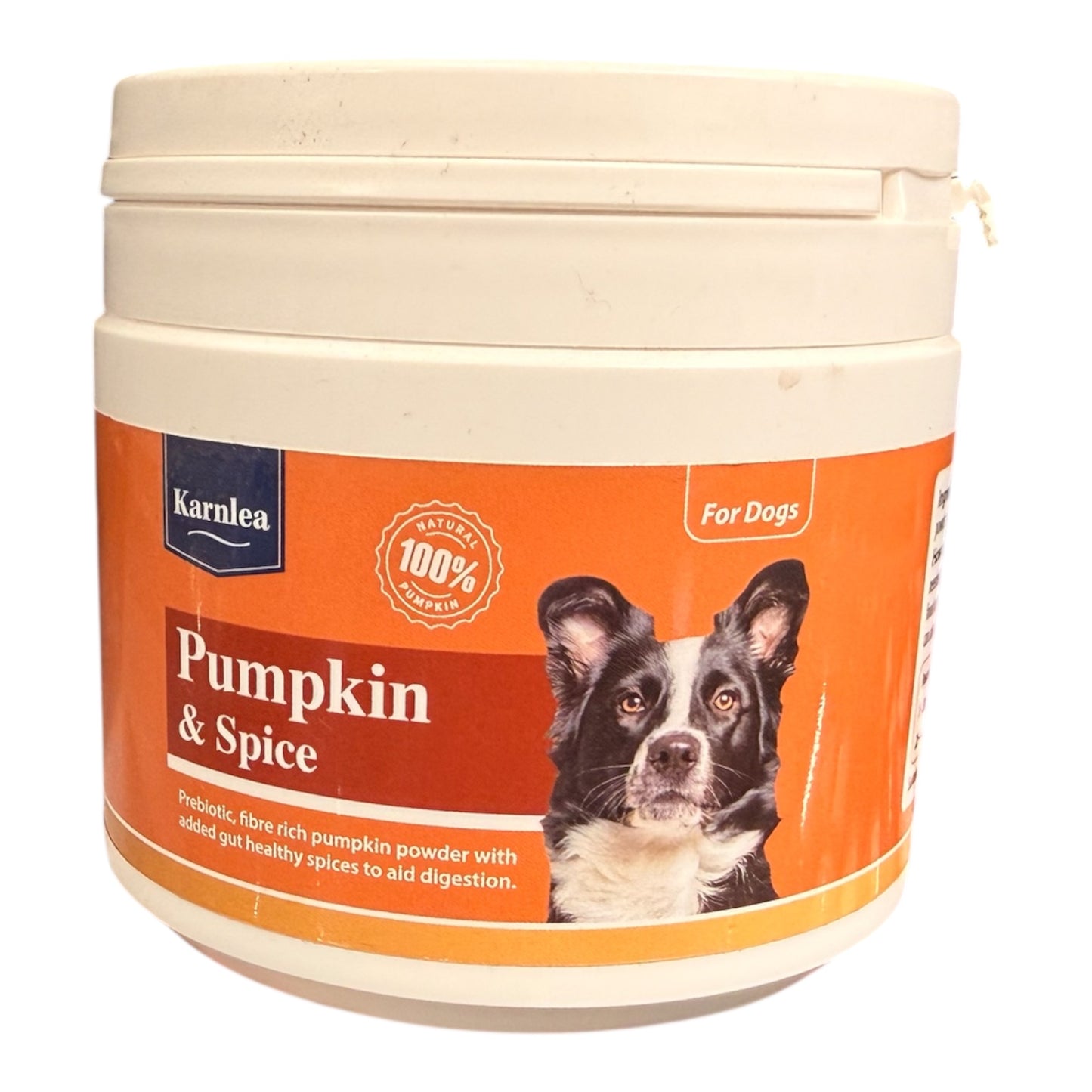Karnlea - Pumpkin & Spice Prebiotic - For Dogs - 200g – available from Woofingtons