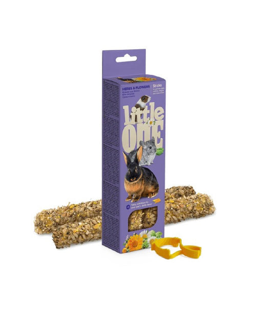 Little One Sticks For Guinea Pigs Rabbits And Chinchillas With Herbs And Flowers
2x55G – available from Woofingtons