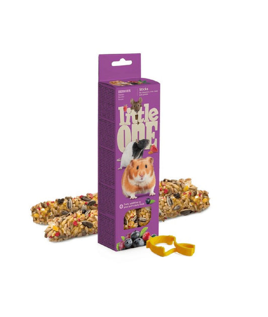 Little One Sticks For Hamsters, Rats, Mice And Gerbils With Berries 2x60G – available from Woofingtons