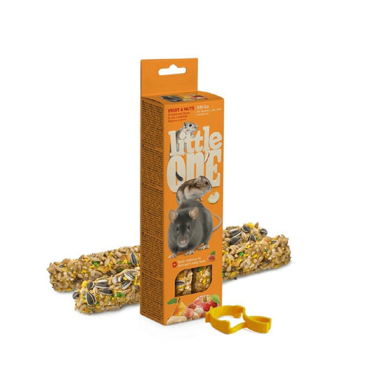 Little One Sticks For Hamsters, Rats, Mice And Gerbils With Fruit And Nuts
2×60G – available from Woofingtons