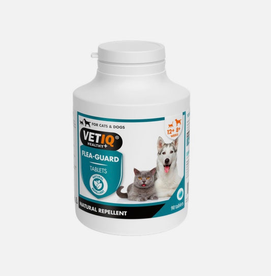 M&C VetIQ Flea Guard Tablets for Dogs & Cats (90 Tablets) – Natural Internal Defence – available from Woofingtons