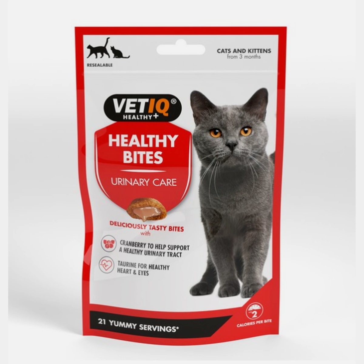 M & C VetIQ Healthy Bites Urinary Care Cat Treats 65g – available from Woofingtons
