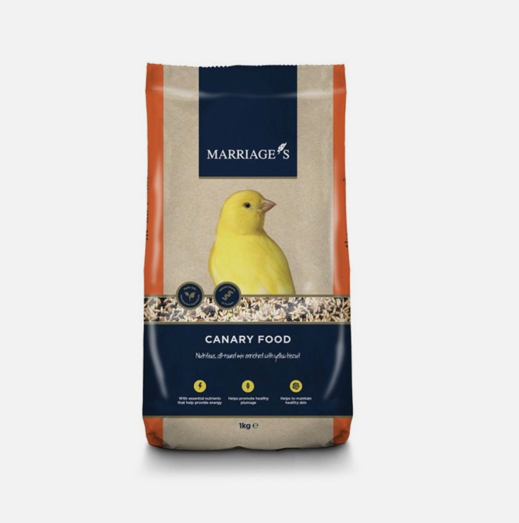 Marriages Canary Food 1Kg – available from Woofingtons