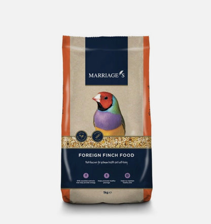 Marriages Foreign Finch Food 1Kg – available from Woofingtons