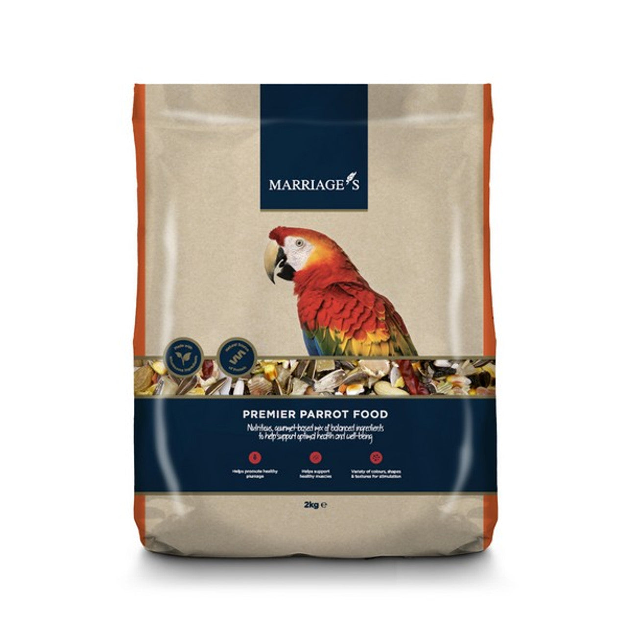 Marriage’s Premier Parrot Food – Premium Seed Mix for Parrots – available from Woofingtons