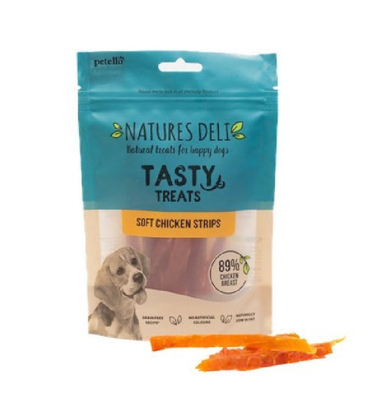 Natures Deli - Soft Chicken Strips 500g – available from Woofingtons