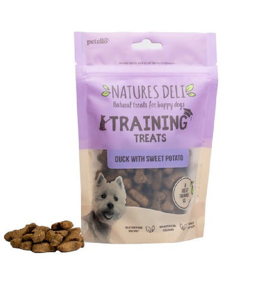 Natures Deli - Training Treats Duck with Sweet Potato 100g – available from Woofingtons