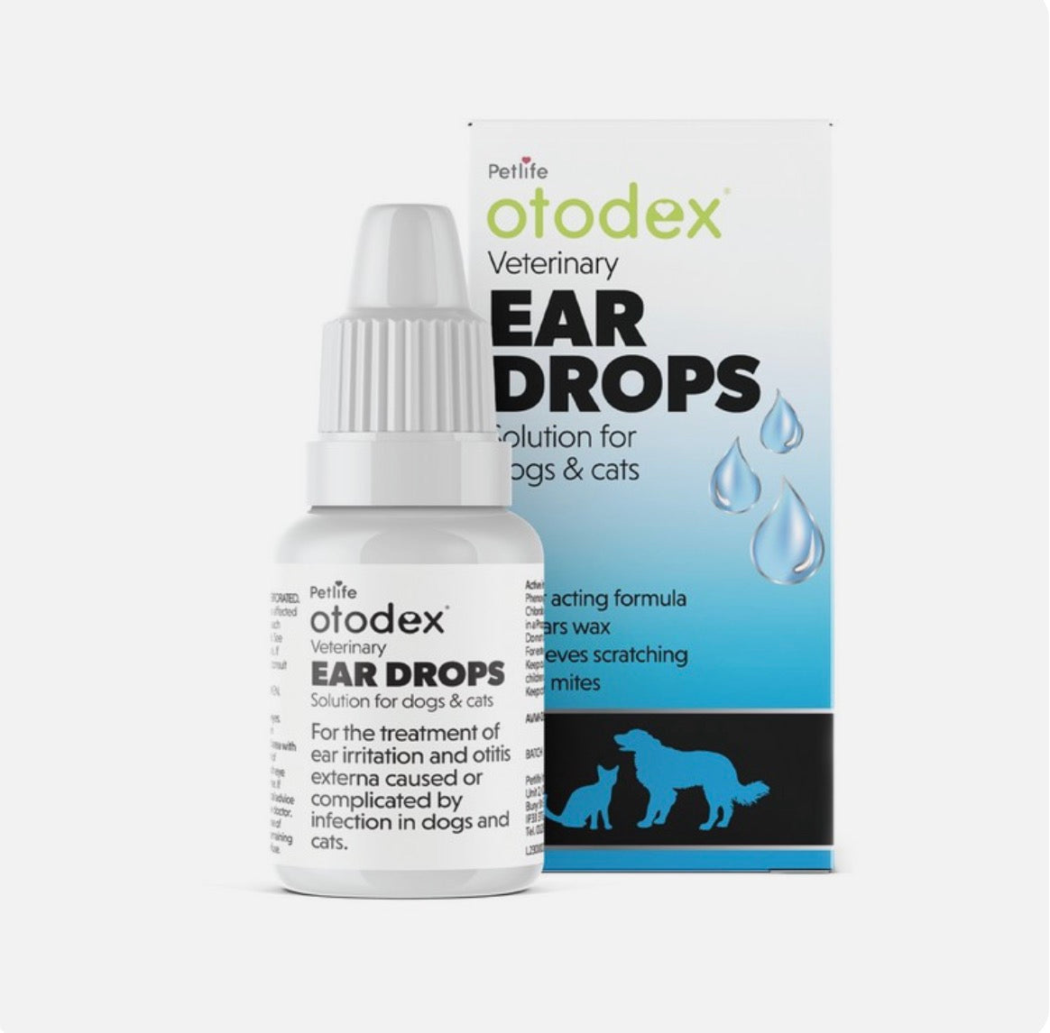 Otodex Ear Drops for Dogs and Cats 14ml – Fast Acting Ear Infection Treatment – available from Woofingtons