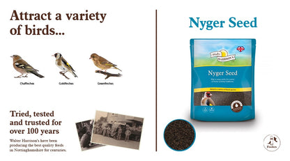 Harrisons Nyjer Seed 2kg – Nyger Seed for Wild Birds & Finches
