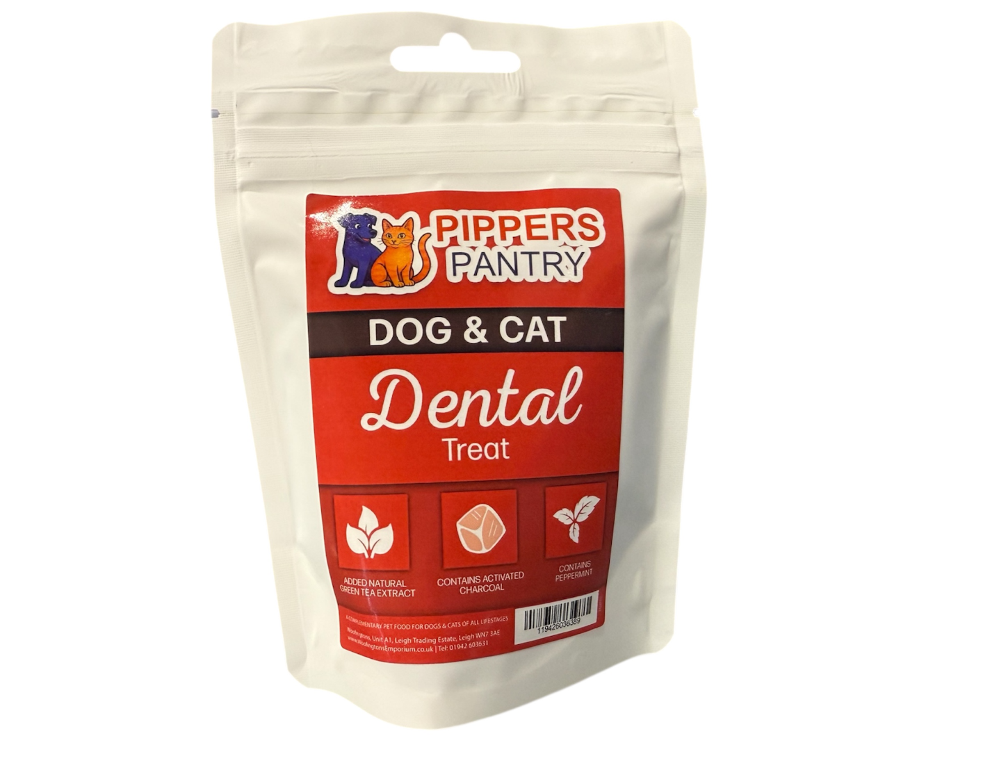 Pippers Pantry - Dental Treats - 70g – available from Woofingtons