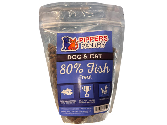 Pippers Pantry - High Reward 80% Fish Training Treats 500g – available from Woofingtons