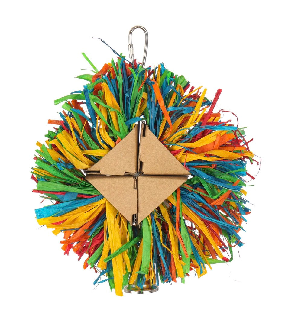 Rainbow Raffia - Bird Toy - 8388 – available from Woofingtons