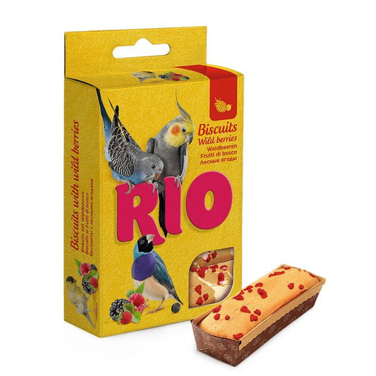 RIO Biscuits for Birds with Wild Berries 5 x 7g – Bird Treats – available from Woofingtons