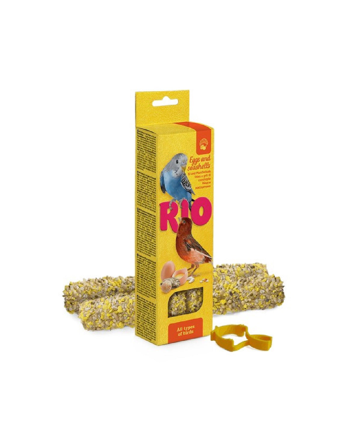 RIO Sticks for All Birds with Eggs and Seashells, 2x40g – available from Woofingtons