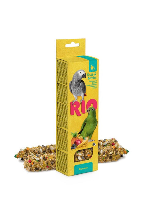 RIO Sticks for Parrots with Fruit and Berries (2x90g) – available from Woofingtons