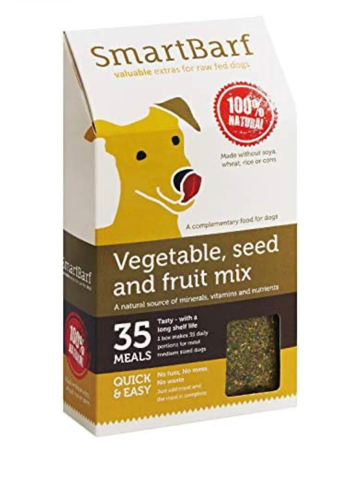 SmartBarf Vegetable, Seed and Fruit Mix 500g – available from Woofingtons