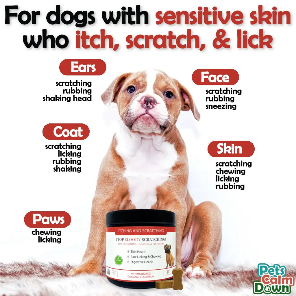 Stop Bloody Scratching Support Pork Chews – product image 3 from Woofingtons