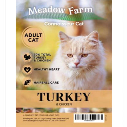 Meadow Farm - Connoisseur Cat - Adult - Turkey – available from Woofingtons