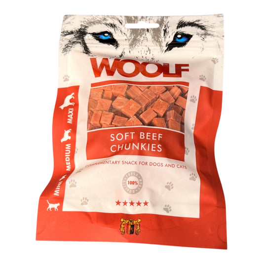 Woolf - Soft Beef Chunkies - Dogs & Cats – available from Woofingtons